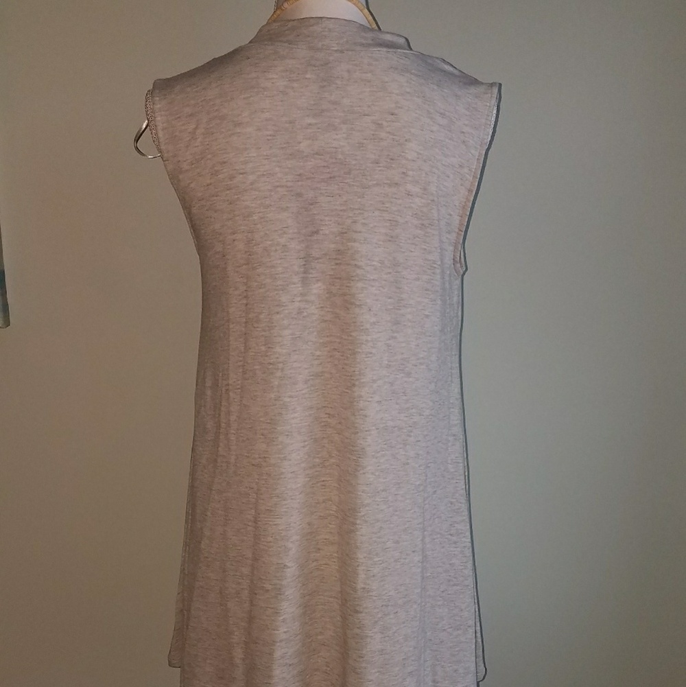 CG Grey Zip Vest Size Medium NWT - Picture 2 of 5